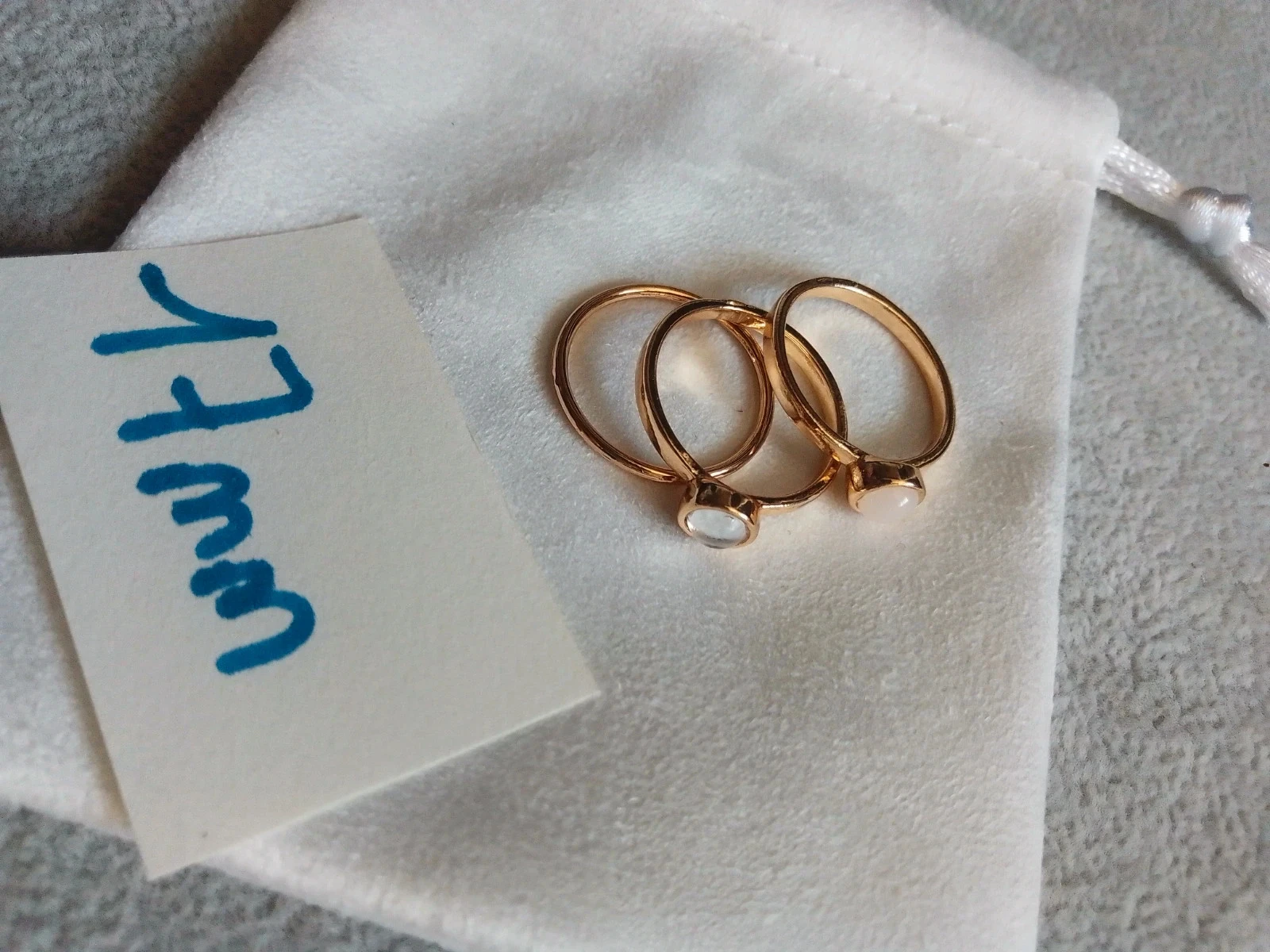 Lot de 3 anillos de acero inoxidable 17mm – photo 3
